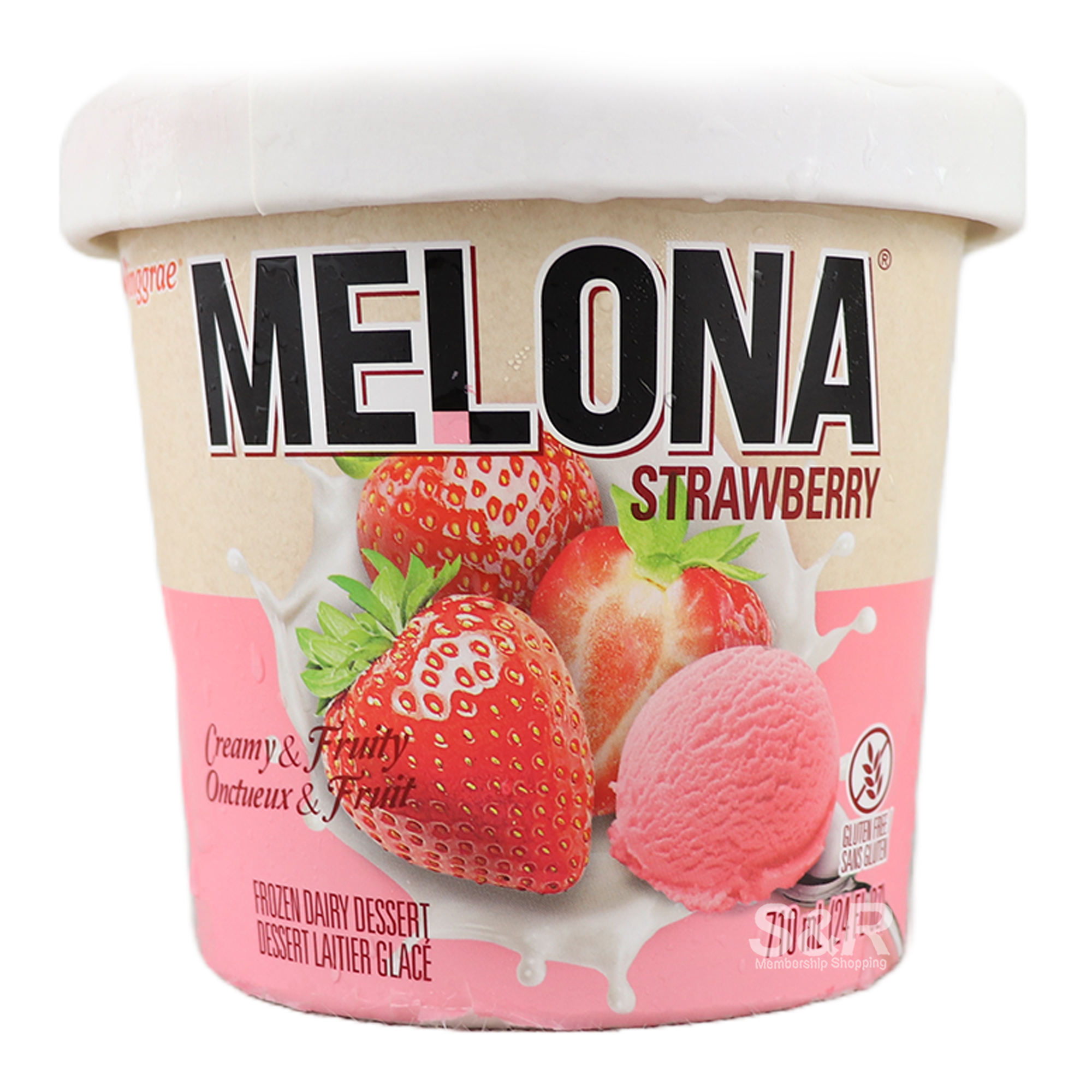 Melona Strawberry Ice Cream 710mL Melona Strawberry Ice Cream 710mL